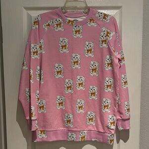 Hugo Loves Tiki Sweatshirt with Cat Print